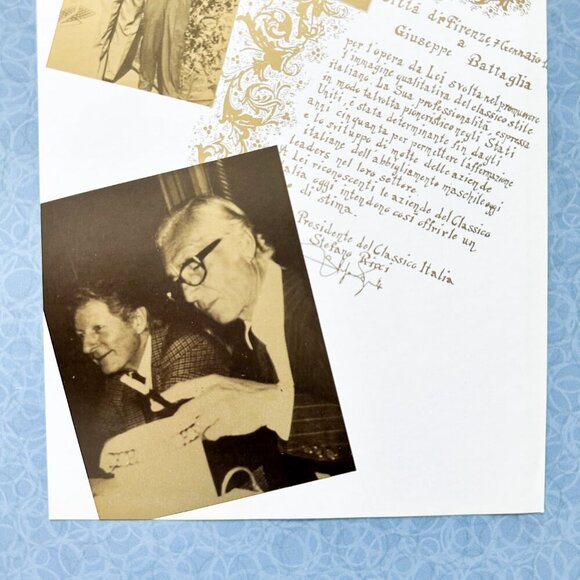 1990s Gold Book Battaglia  Ad • Foil Look • Euro Glamour Vintage Decor - Picture 8 of 10